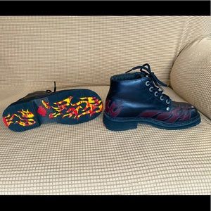 Harley Davidson heat sensitive Flame boots, Womens size 6.5. Excellent condition